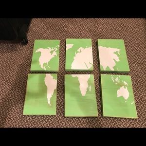 World Map Wall Hanging
